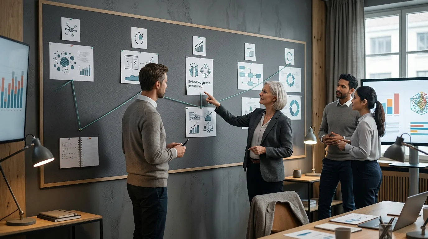 A visible partnership roadmap connecting planning, launch, growth, and ongoing support