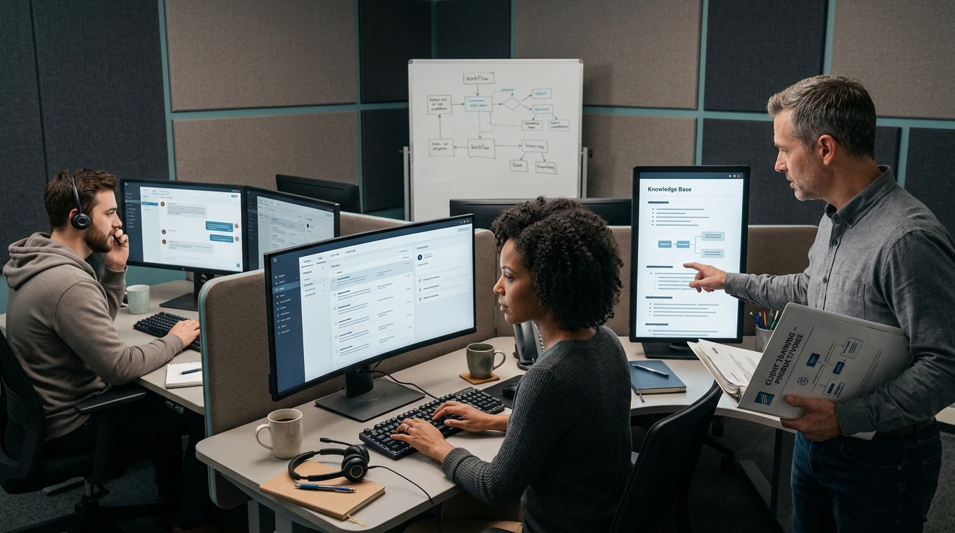 Managed IT specialists delivering Customer Support Outsourcing with secure devices, systems, and support workflows