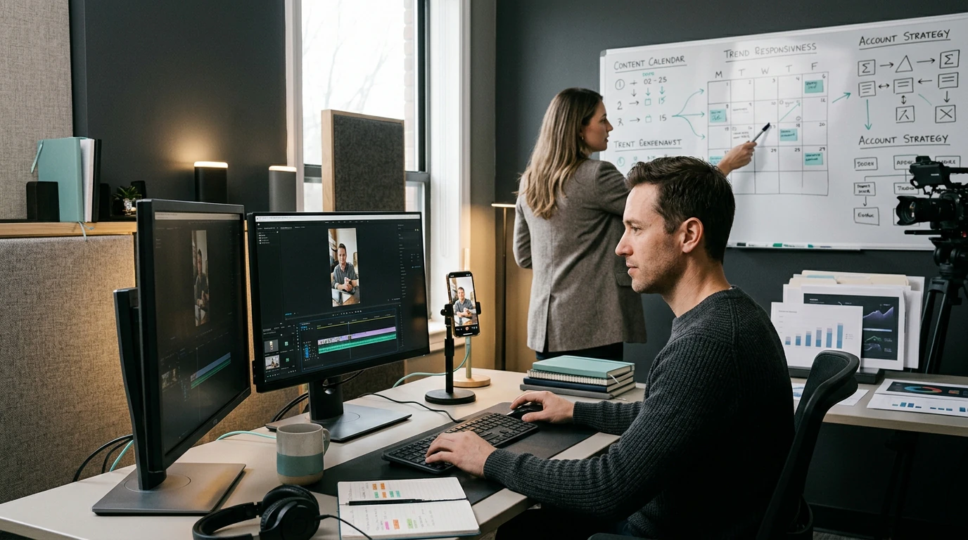 Growth specialists planning TikTok Marketing with campaign, audience, content, and performance data